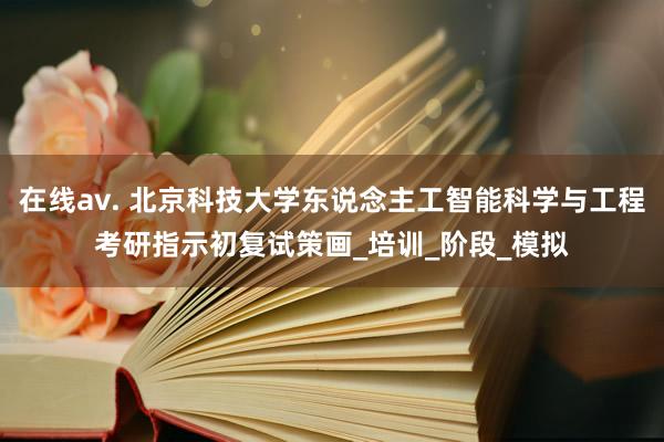 在线av. 北京科技大学东说念主工智能科学与工程考研指示初复试策画_培训_阶段_模拟