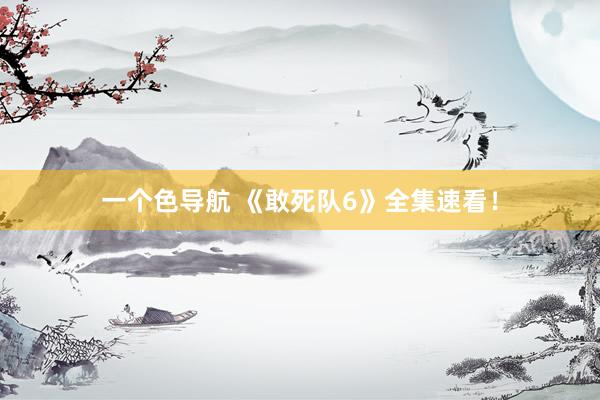一个色导航 《敢死队6》全集速看！