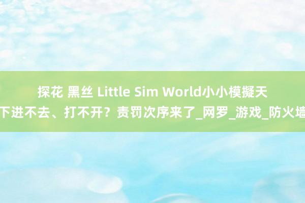 探花 黑丝 Little Sim World小小模擬天下进不去、打不开？责罚次序来了_网罗_游戏_防火墙